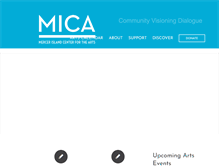 Tablet Screenshot of mercerislandarts.org